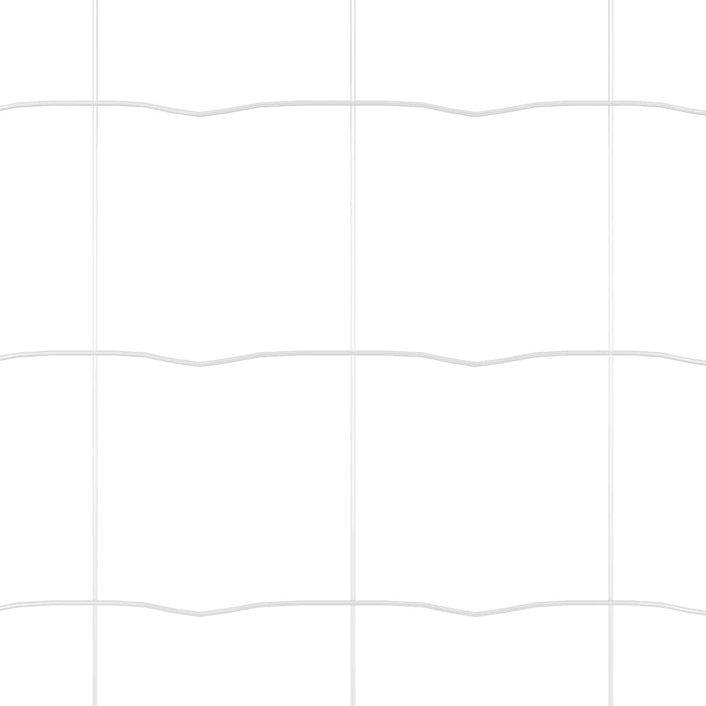 Zaun mit Pfosten Silber 1,2 x 10 m Stahl